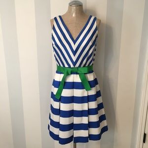 👑HP🎉 Blue/White Striped Dress